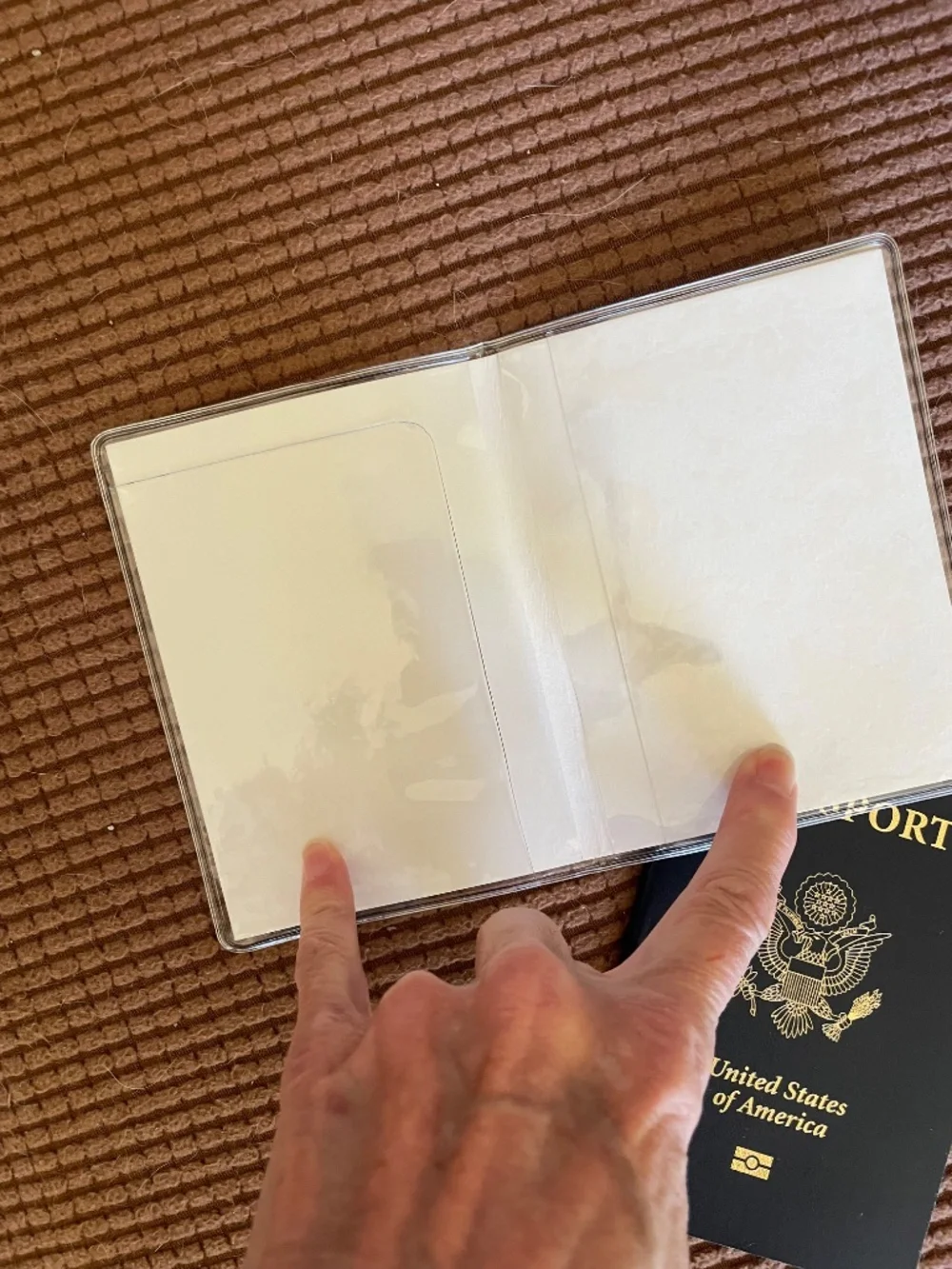 Beautiful Origami Paper and Metal Dragonfly Passport Holder